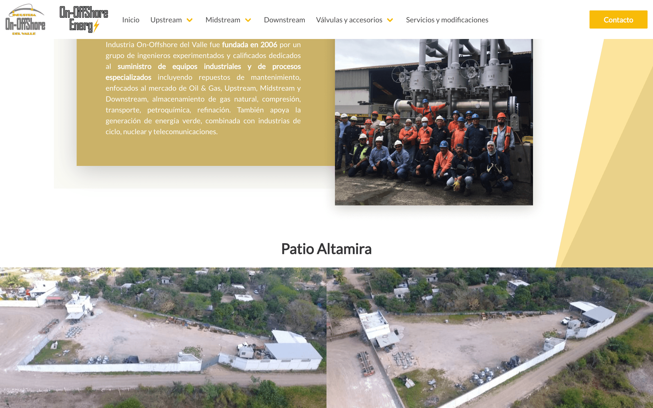 Líneas de servicio y presencia comercial